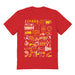 Spain National Team Front Impressions Artwork Women Red Cotton T-Shirt
