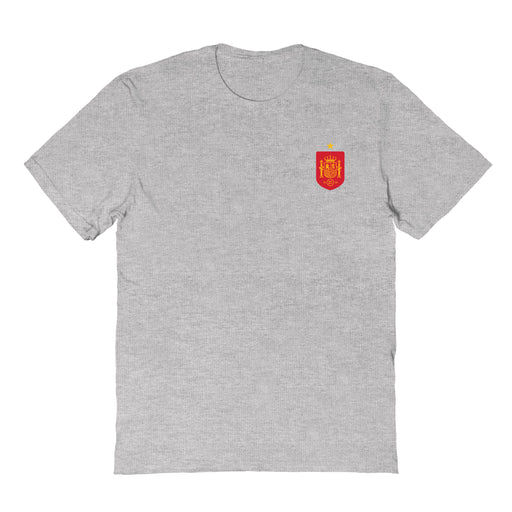 Spain National Team Womens Grey Cotton Tshirt