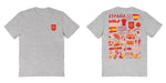 Spain National Team Womens Grey Cotton Tshirt - Vive La Fête - Online Apparel Store