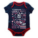 FC Barcelona Impressions Artwork Infant Navy Short Sleeve Onesie Bodysuit
