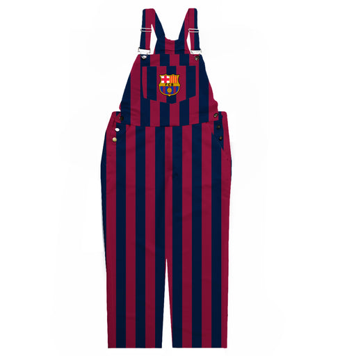 FC Barcelona Maroon Stripes Logo Youth Overall Team Bibs