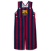 FC Barcelona Maroon Stripes Logo Boys Overall Team Bibs