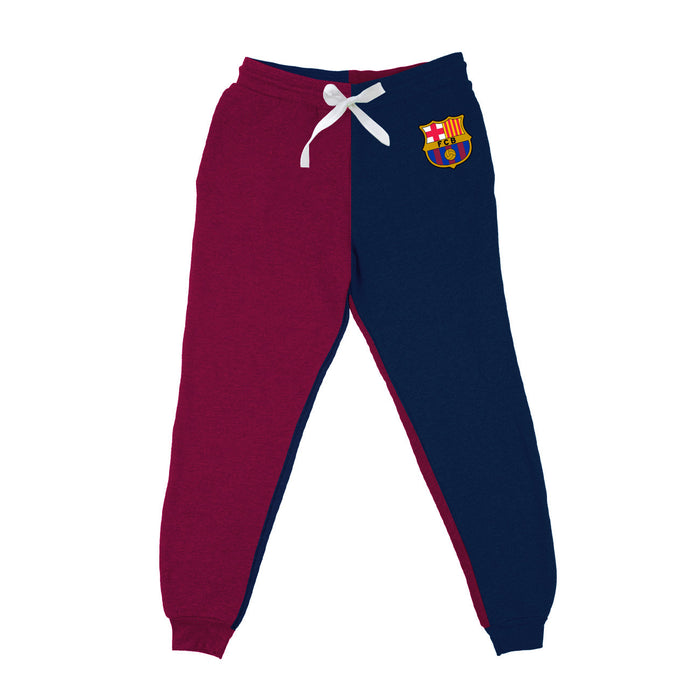 FC Barcelona Color Block Kids Blue Maroon Fleece Jogger