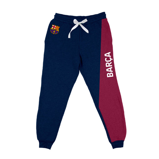FC Barcelona Color Block Kids Blue Maroon Fleece Jogger