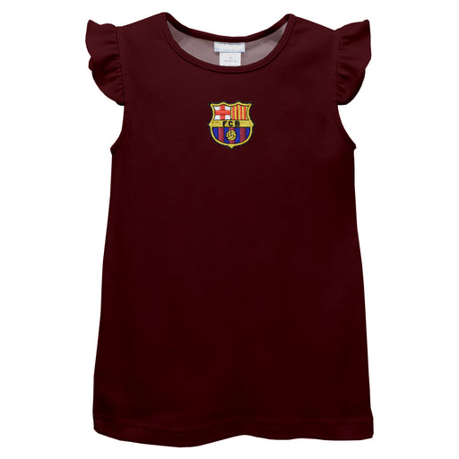 FC Barcelona Embroidered Maroon Knit Angel Sleeve