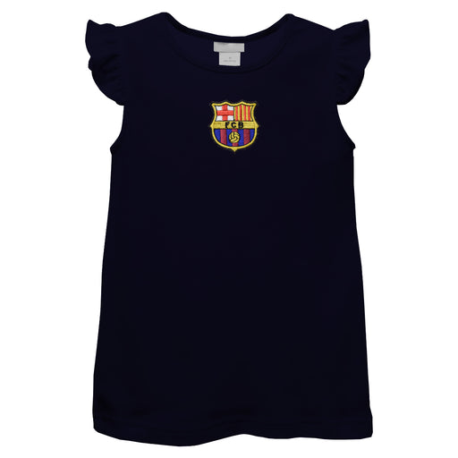 FC Barcelona Embroidered Navy Knit Angel Sleeve