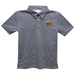 FC Barcelona Embroidered Navy Stripes Short Sleeve Polo Box Shirt