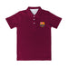 FC Barcelona Repeat Logo Maroon Short Sleeve Polo Shirt