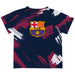 FC Barcelona Boys Game Day Navy Short Sleeve Tee Paint Brush