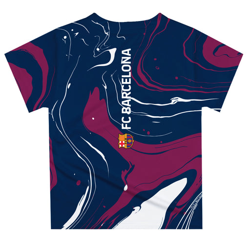 FC Barcelona Boys Game Day Marble Navy Short Sleeve Tee - Vive La Fête - Online Apparel Store