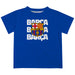 FC Barcelona Boys Royal Short Sleeve Tee Shirt Solid Color