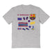 FC Barcelona Impressions Artwork Grey Youth Cotton T-Shirt
