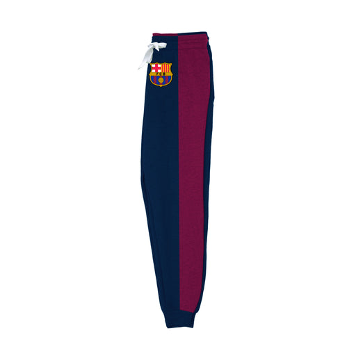 FC Barcelona Color Block Women Navy Maroon Fleece Jogger - Vive La Fête - Online Apparel Store