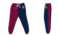 FC Barcelona Color Block Women Navy Maroon Fleece Jogger - Vive La Fête - Online Apparel Store