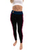 FC Barcelona Logo on Thigh and Stripes Color Block Women Black Yoga Leggings