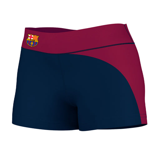 FC Barcelona Waist Color Block Women Navy Optimum Yoga Short