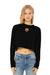 FC Barcelona Women Black Cropped Crew Neck With Color Block