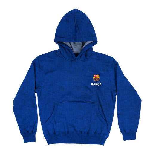 FC Barcelona Color Block Women Royal Fleece Long Sleeve Hoodie