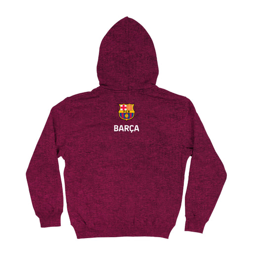 FC Barcelona Color Block Women Maroon Fleece Long Sleeve Hoodie - Vive La Fête - Online Apparel Store