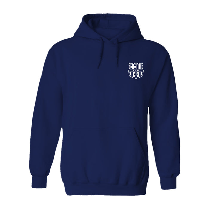 FC Barcelona Impressions Artwork Women Navy Cotton Fleece Long Sleeve Hoodie