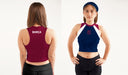 FC Barcelona Women Maroon Sleeveless Croptop  With Color Block - Vive La Fête - Online Apparel Store