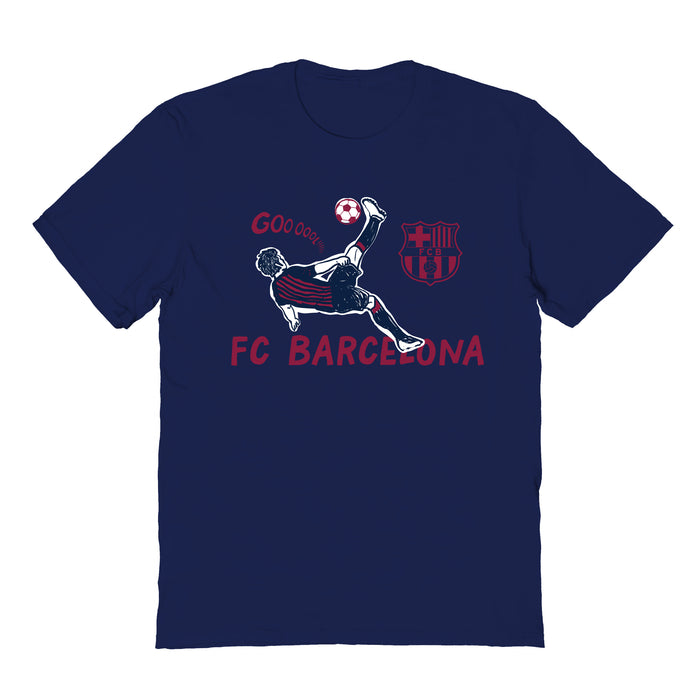 FC Barcelona Womens Navy Cotton Tshirt