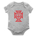 Federación Portuguesa de Futbol Cotton Short Sleeve Bodysuit Gray
