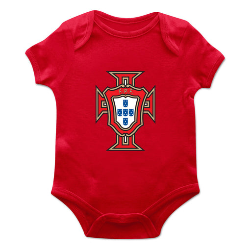 Federación Portuguesa de Futbol Cotton Short Sleeve Bodysuit Red