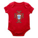 Federación Portuguesa de Futbol Cotton Short Sleeve Bodysuit Red