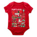 Federación Portuguesa de Futbol Cotton Short Sleeve Bodysuit Red