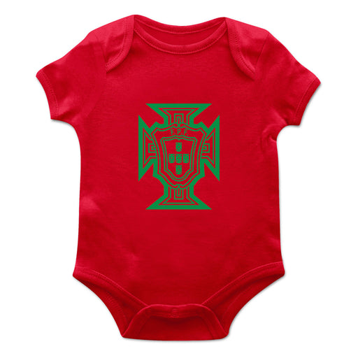Federación Portuguesa de Futbol Cotton Short Sleeve Bodysuit Red