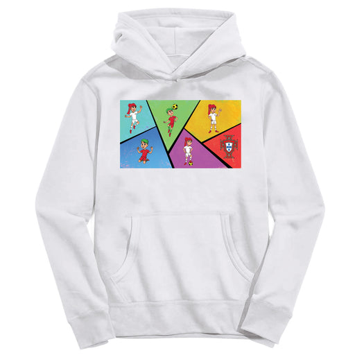 Federación Portuguesa de Futbol Youth White Pullover Cotton Hoodie