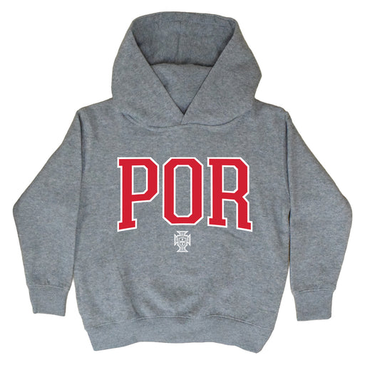 Federación Portuguesa de Futbol Youth Gray Pullover Cotton Hoodie