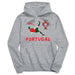 Federación Portuguesa de Futbol Youth Gray Pullover Cotton Hoodie