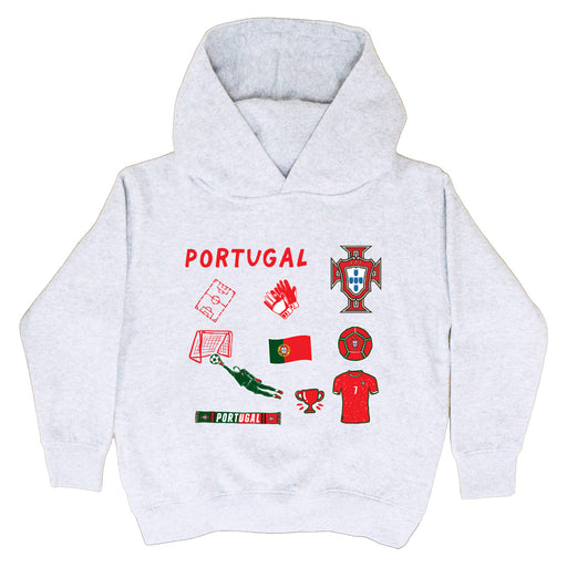 Federación Portuguesa de Futbol Youth White Pullover Cotton Hoodie