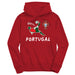 Federación Portuguesa de Futbol Youth Red Pullover Cotton Hoodie