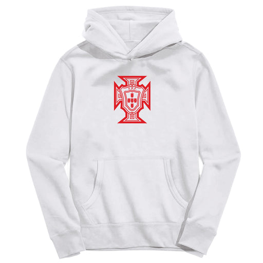 Federación Portuguesa de Futbol Youth White Pullover Cotton Hoodie
