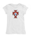Federación Portuguesa de Futbol Girl´s Fitted Cotton T-shirt White