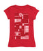 Federación Portuguesa de Futbol Girl´s Fitted Cotton T-shirt Red