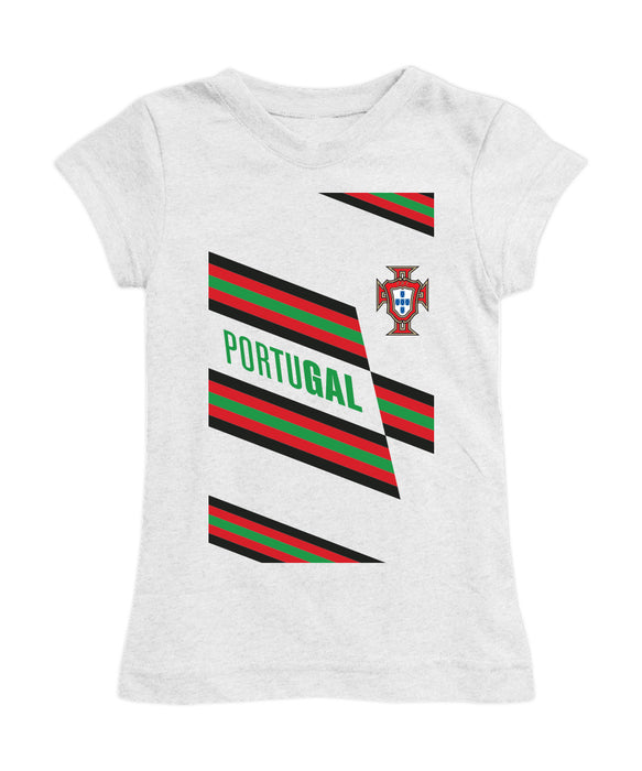 Federación Portuguesa de Futbol Girl´s Fitted Cotton T-shirt White