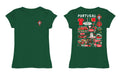 Federación Portuguesa de Futbol Girl´s Fitted Cotton T-shirt Green Impressions Artwork - Vive La Fête - Online Apparel Store