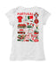 Federación Portuguesa de Futbol Girl´s Fitted Cotton T-shirt White Impressions Artwork - Vive La Fête - Online Apparel Store