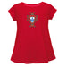 Federación Portuguesa de Futbol Cotton Short Sleeve Red Youth A-line Top