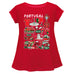 Federación Portuguesa de Futbol Cotton Short Sleeve Red Youth A-line Top