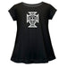 Federación Portuguesa de Futbol Cotton Short Sleeve Black Youth A-line Top