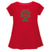 Federación Portuguesa de Futbol Cotton Short Sleeve Red Youth A-line Top