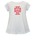 Federación Portuguesa de Futbol Cotton Short Sleeve White Youth A-line Top
