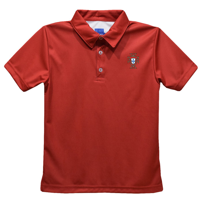 Portugal National Team Vive La Fete Solid Polo - Red