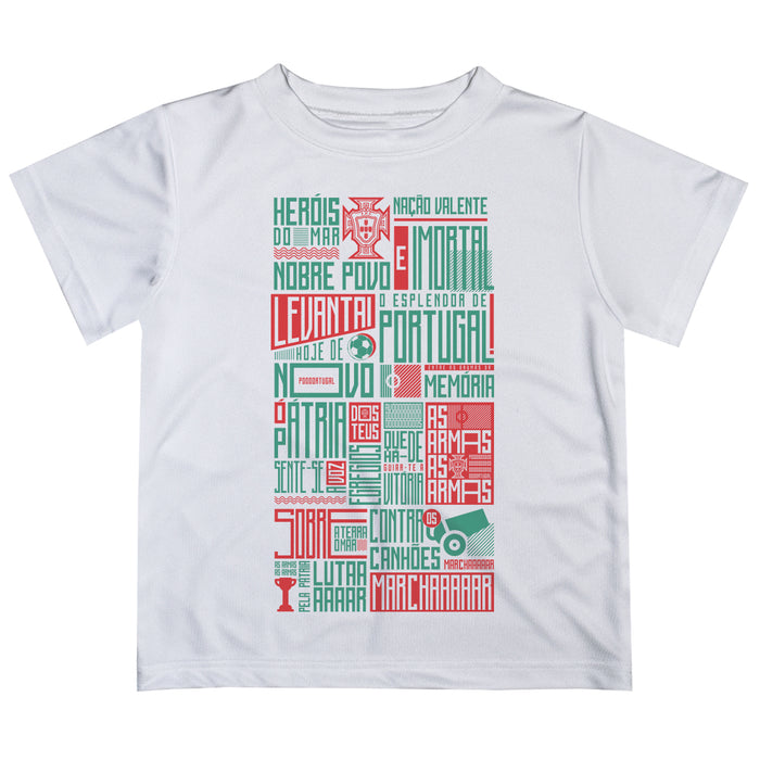 Federación Portuguesa de Futbol Boys Game Day White Short Sleeve Tee