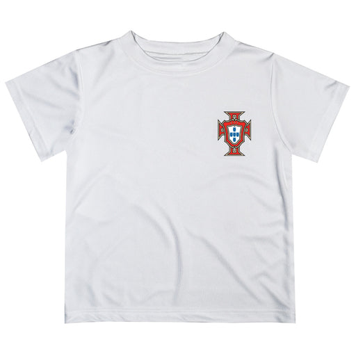 Federación Portuguesa de Futbol Impressions Artwork Boys White Short Sleeve Tee